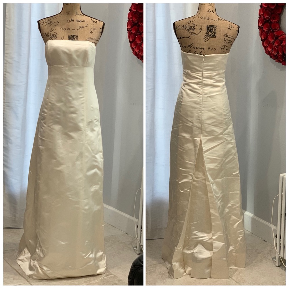 J. Crew Vivian Silk Duchess Strapless Gown Gem